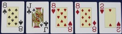 Draw Poker, three of a kind