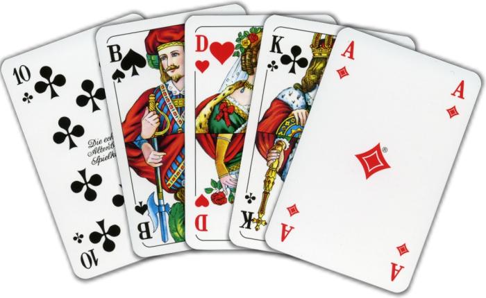 Kartenspiele Skatblatt